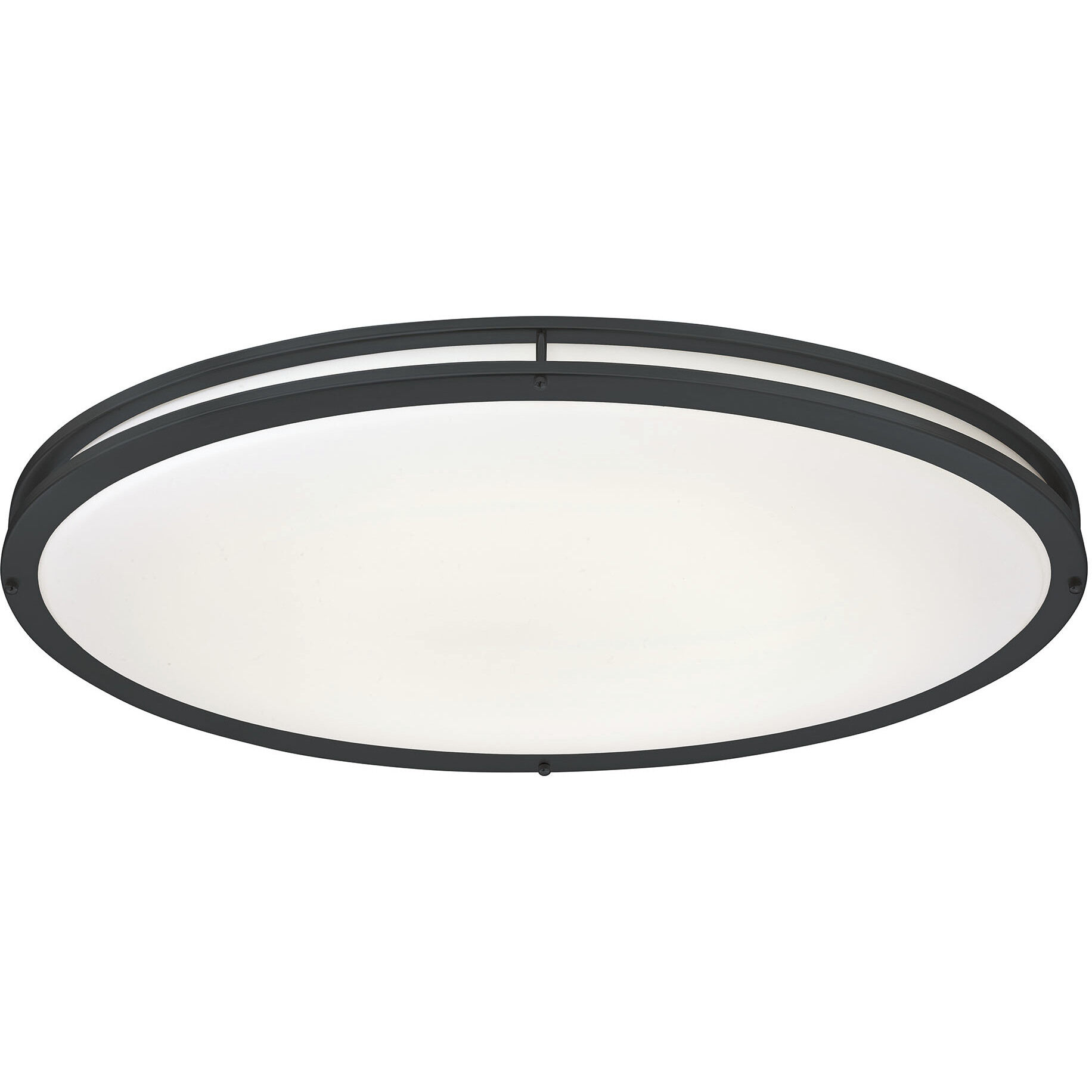 EnviroLite LED 32.3 inch Matte Black Flush Mount Ceiling Light